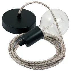 Cables Suspension Luminaire Rd63 Lozenge 1 M Tree Bark / Black One Size