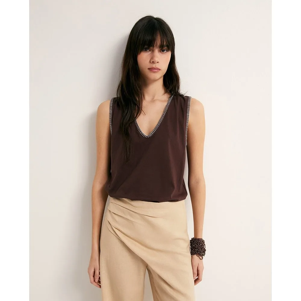 Sfera - Camiseta tirantes lisa - Sfera - FashionsVida