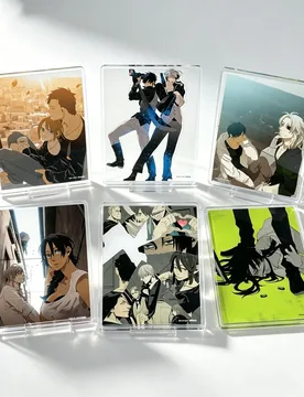 Anime GANGSTA Nicolas Brown Nina Rectangle Acrylic Stand Model Plate Keychains Desk Decorations Festivals Gifts - Aliexpress - FashionsVida