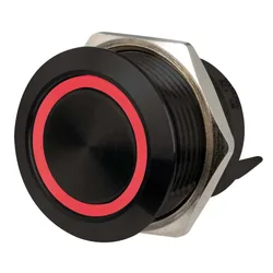 Flat On-off Switch With Rbw Led Light 20a 12-24v Black One Size unisex