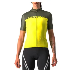 Maglia A Maniche Corte Velocissima Sulphur / Military Green