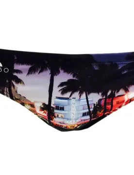 Miami Beach Swimming Brief Black XL Men - TURBO - FashionsVida