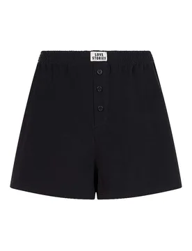 Pantalones cortos de estar por casa negro M - Love stories - FashionsVida