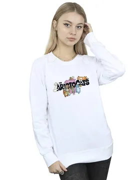Women's The Aristocats Music Logo Sweatshirt in White Size: Medium - White - Size: M - Disney - FashionsVida
