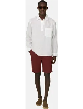 Bermuda de algodón y tencel elástico - Boggi Milano - FashionsVida
