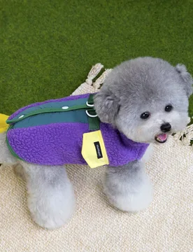 Chaqueta y chaleco grueso para mascotas de otoño/invierno - Abrigo resistente al viento y cálido para perros pequeños, gatos y animales pequeños R - Shein - FashionsVida