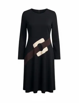 Vestiti casual donna - rotterdam abito m/l intarsio cinura p. milano - n.d - 1ONE - FashionsVida
