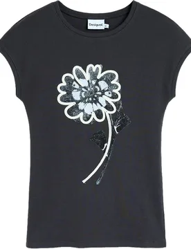 Camiseta de mujer estampada floral - Desigual - FashionsVida