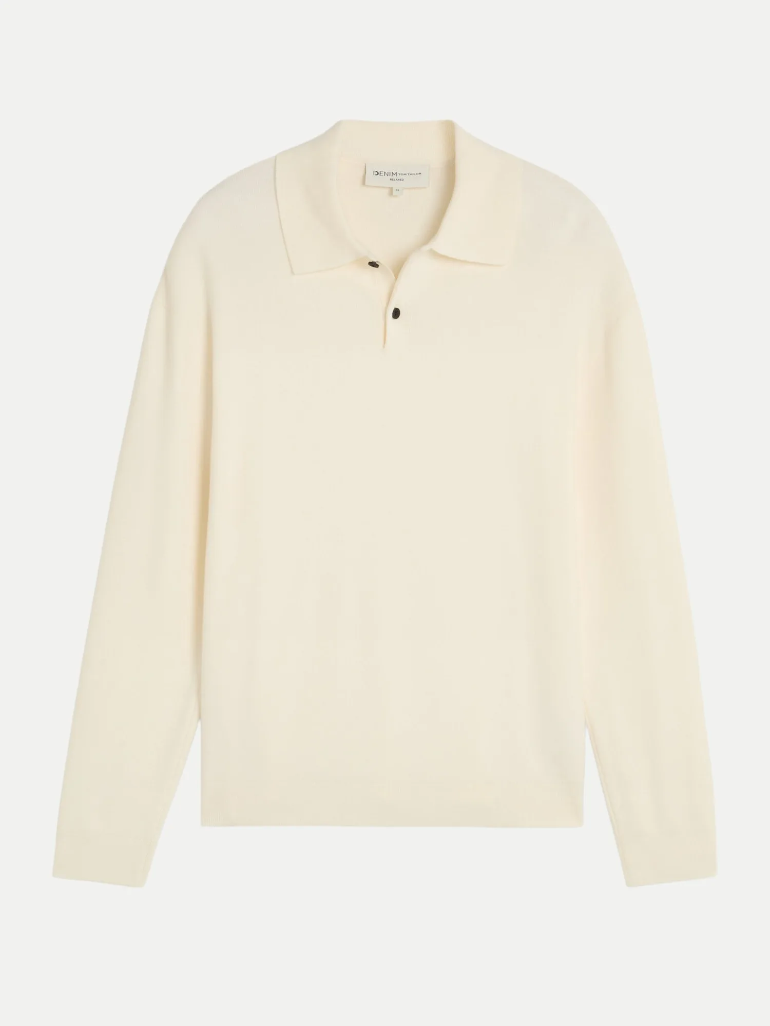 Gestricktes Poloshirt 10348-Gardenia White M - Tom Tailor Denim - FashionsVida
