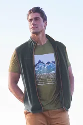 Rove Mens Fleece Gilet - Green - Green - Size: 3XL