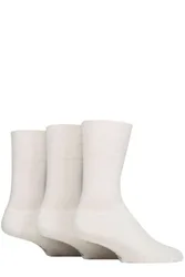 Mens 3 Pair SOCKSHOP Cotton Cushioned Foot Sports Socks White 6-11 - White - Size: 6-11 Mens