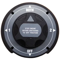 Battery Diverter Switch 300a Grey / Black 160 x 75 mm unisex