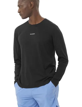 Shkout core camisetas trail running manga larga hombre Negro (XL) - Salomon - FashionsVida