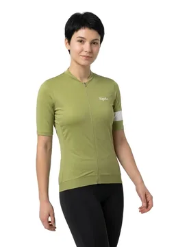 Maglia A Maniche Corte Core Fern / White - Rapha - FashionsVida