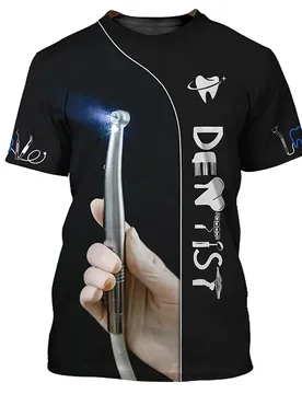 Men's T-Shirt Tooth 3d Printed Daily T Shirt For Man Short Sleeve Fashion Casual Street Dentist Uniform Men's Clothing Tops - Aliexpress - FashionsVida