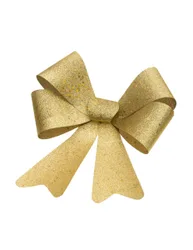 Riesenschleife Gold Glitzer, 36 x 51 cm