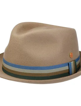 Samu Striped Band Player Wool Hat by - beige - Size: S (54-55 cm) - Mayser - FashionsVida
