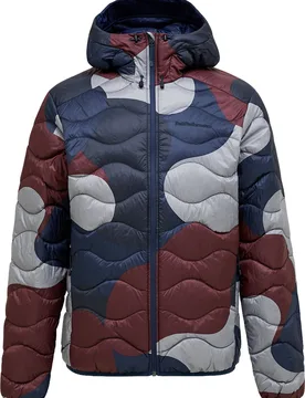 Veste à capuche ultralégère et compressible - M Aop Helium Down Hood 333 Snowbank - Taille L - Navy - Peak Performance - FashionsVida