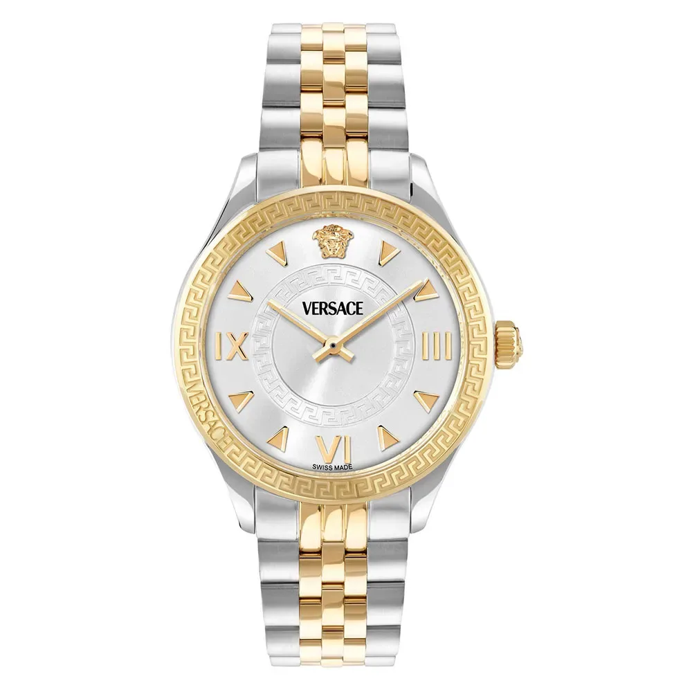 Orologio Hellenyium Silver / Gold / White / Sapphire One Size - Versace - FashionsVida