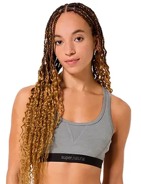 Soutien-gorge De Sport Tundra 220 Semplice Cashmere Grey Melange M - super.natural - FashionsVida