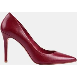 Stiletto piel burdeos