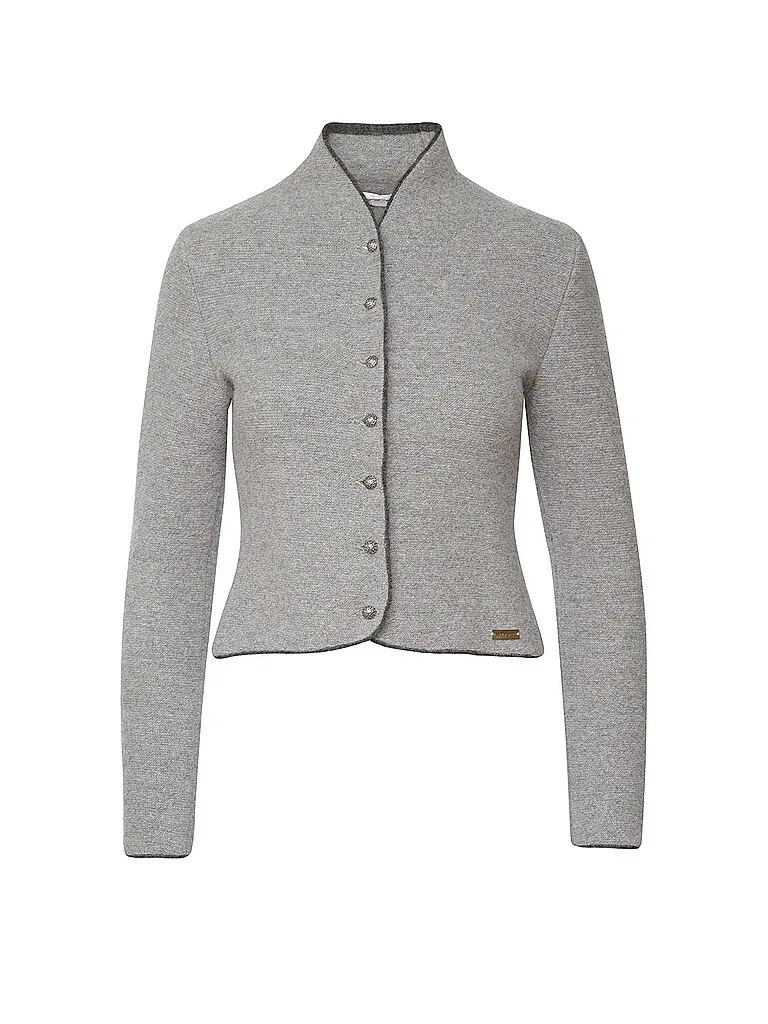 Trachtenstrickjacke DORIKA hellgrau XS Damen - Stapf - FashionsVida