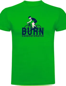 Maglietta A Maniche Corte Burn Carbohydrates Green - Kruskis - FashionsVida
