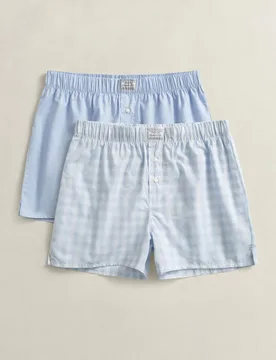 Paquete de dos bóxers estampados - Gant - FashionsVida