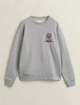 Sudadera de mujer sin capucha con logo bordado - Gant - FashionsVida