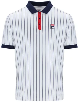 White Men's Traditional Borg Polo - XS - FILA Tennis - FashionsVida
