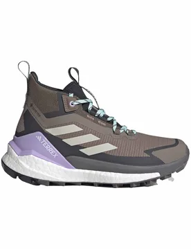 Chaussures de randonnée légères GORE-TEX - Terrex Free Hiker 2 GTX W Trace Brown/Wonder Alumina/Carbon - Taille 4 UK - Violet - Adidas - FashionsVida