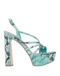 Sandalias Mujer Azul turquesa 35.5 Mujer