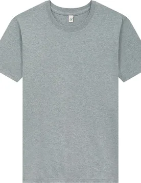 Unisex Classic Organic Cotton Jersey T-Shirt - Light Heather Grey - Natural Collection Select - FashionsVida