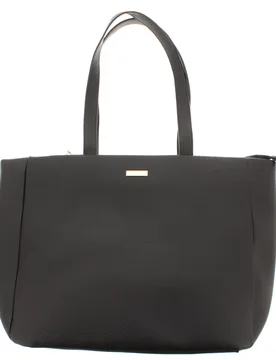 Womens Large Tote Bag Stun Zip Black - One Size - Wynsors - FashionsVida