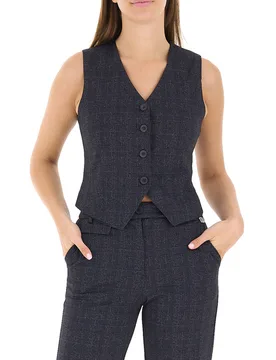 Gilet misto viscosa BLU NOTTE M - Fracomina - FashionsVida
