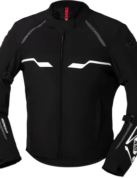 Giubbotto Moto in Tessuto Sport HEXALON-ST Nero Bianco taglia 5XL - iXS - FashionsVida