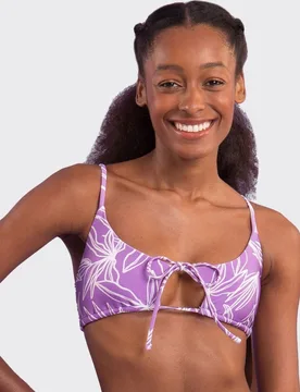 Top de bikini deportivo estampado con relleno - Río de Sol - FashionsVida