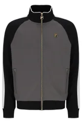 Gunmetal/ Black/White Down Cory Colour Block Track Top - XS