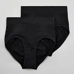 Slimming-Slips schwarz, 2er-Set