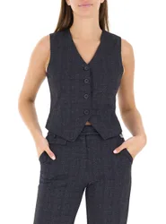 Gilet misto viscosa BLU NOTTE M