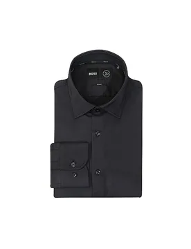 Camisa Slim Fit HANK negro 39 - BOSS - FashionsVida
