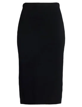 Midi-Rock Damen Schwarz M Damen - SEMICOUTURE - FashionsVida