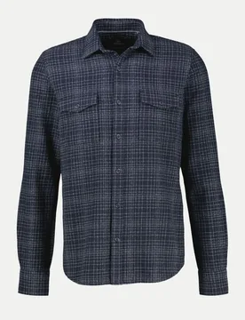 Lerros Hemd mit Karomuster Blau XXL - Lerros - FashionsVida