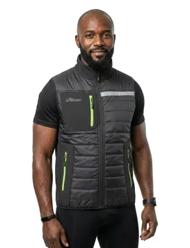 Gilet Wall Asphalt Grey / Green XS - U-Power - FashionsVida