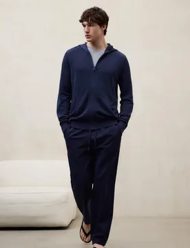 Jersey de hombre con capucha y cremallera - Ecoalf - FashionsVida