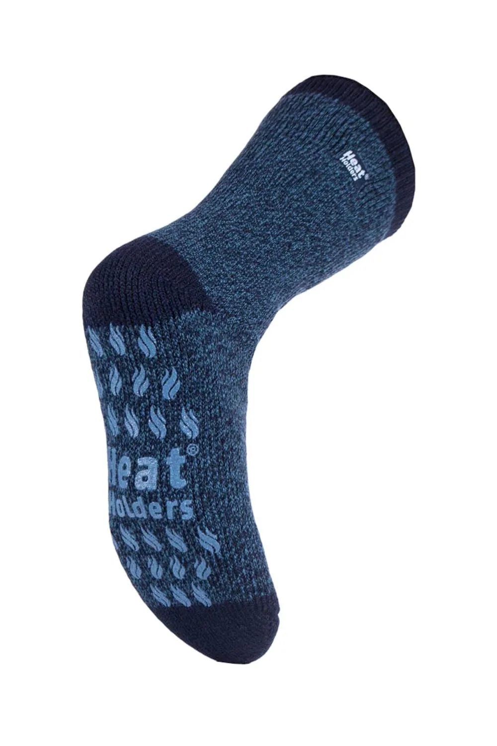 Mens Patterned Thermal Slipper Socks - - Size: 6-8 - Heat Holders - FashionsVida