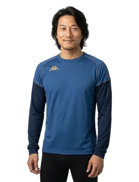 Sweat-shirt Maverno Blue Navy / White / Green XL Homme - Kappa - FashionsVida