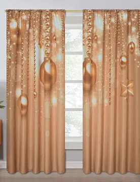 Weihnachtsvorhang 140 x 230 cm , 2er-Set - Eldo - FashionsVida
