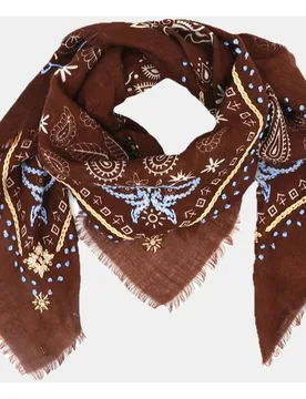 Echarpe de mezcla de lana con estampado - Storiatipic - FashionsVida
