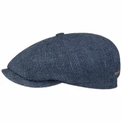 Hatteras Brinkley Flat Cap by - blue-mottled - Size: 61 cm